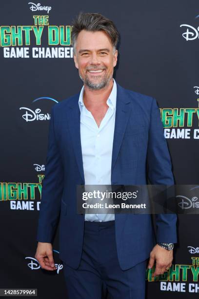 Josh Duhamel attends Disney+ "The Mighty Ducks: Game Changers” season 2 premiere at Honda Center on September 28, 2022 in Anaheim, California.