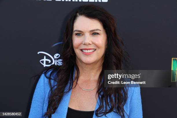 Lauren Graham attends Disney+ "The Mighty Ducks: Game Changers” season 2 premiere at Honda Center on September 28, 2022 in Anaheim, California.