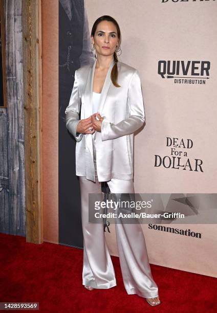 Talisa Soto attends the United States Premiere of "Dead For A Dollar" at Directors Guild Of America on September 28, 2022 in Los Angeles, California.