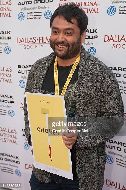 Terence Bernardo arrives for day two of the 2012 Dallas International Film Festival on April 13, 2012 in Dallas, Texas.