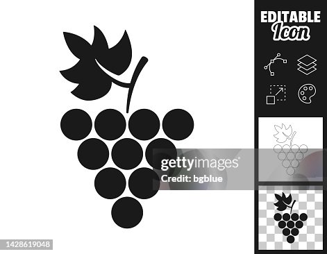 Grape. Icon for design. Easily editable Grape. Icon for design. Easily editable