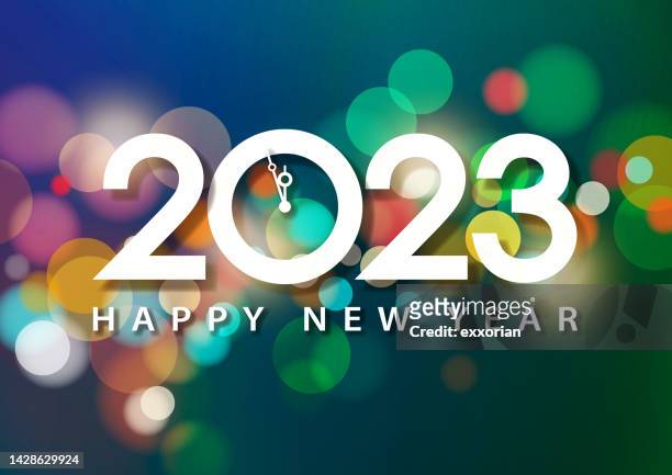2023 new year’s eve countdown - hogmanay stock illustrations