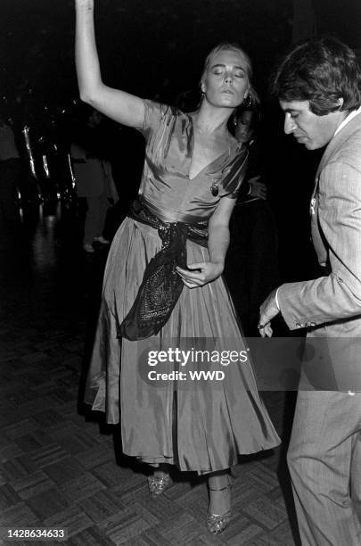Margaux Hemingway attends a party at Studio 54 in New York City on December 12, 1977.