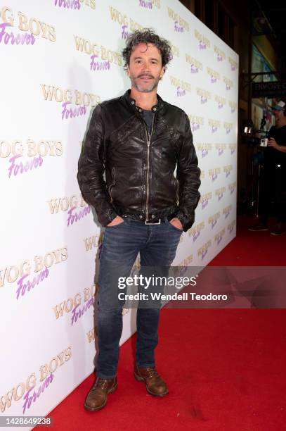 Damian Walshe-Howling attends the Sydney premiere of Wog Boys Forever at Enmore Theatre on September 29, 2022 in Sydney, Australia.