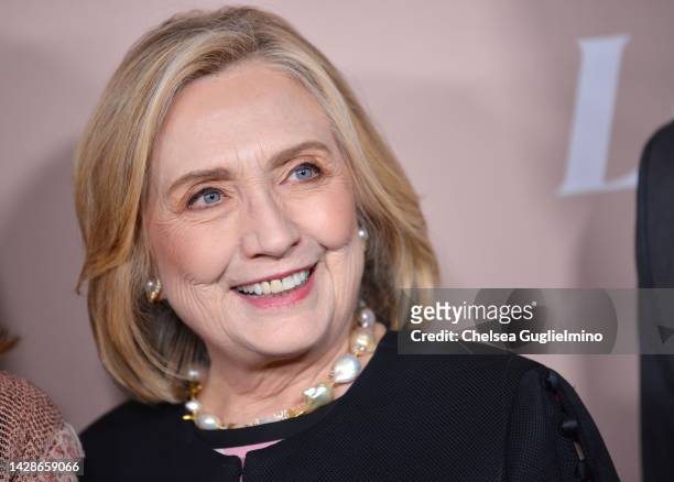 Former Secretary of State Hillary Clinton attends Variety's 2022 Power of Women: Los Angeles event Presented by Lifetime at Wallis Annenberg Center...