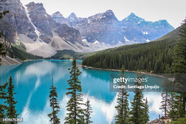 moraine lake - banff national park stock pictures, royalty-free photos & images