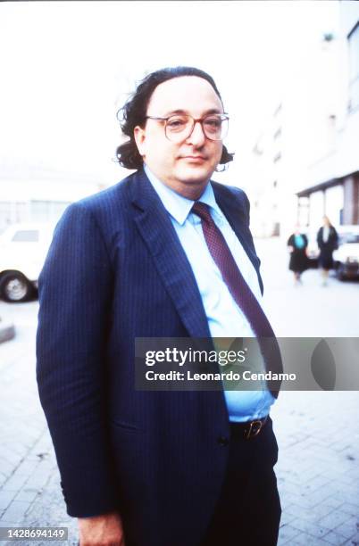 Italian politician Gianni De Michelis, Milano, Italy, 13th March 1986.