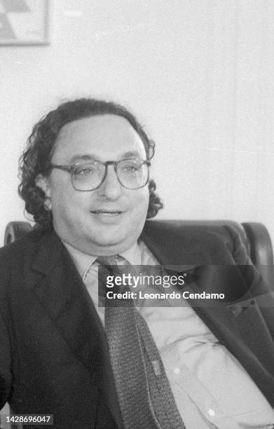 Italian politician Gianni De Michelis, Milano, Italy, 13th March 1986.