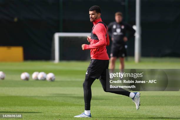 Dominic Solanke of Bournemouth during a training session at Vitality Stadium on September 29, 2022 in Bournemouth, England.