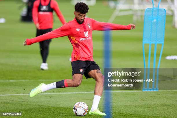 Philip Billing of Bournemouth during a training session at Vitality Stadium on September 29, 2022 in Bournemouth, England.