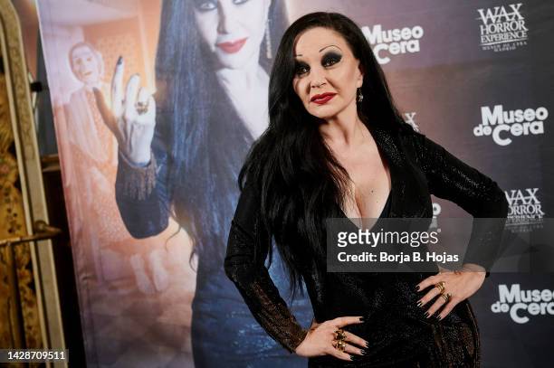 Spanish singer Alaska during the presentation of new Wax Horror Experience at Museo de Cera on September 29, 2022 in Madrid, Spain.
