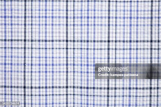 cotton plaid sleepwear fabric cloth background. - tartan pattern stock pictures, royalty-free photos & images