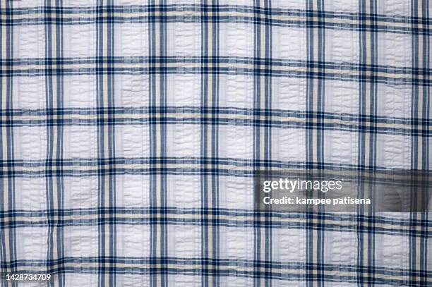 cotton plaid sleepwear fabric cloth background. - retro colorful checks shirt stock pictures, royalty-free photos & images