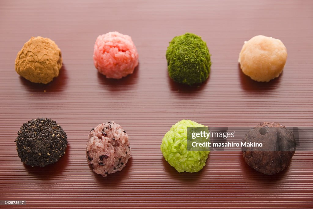 Variety of Botamochi