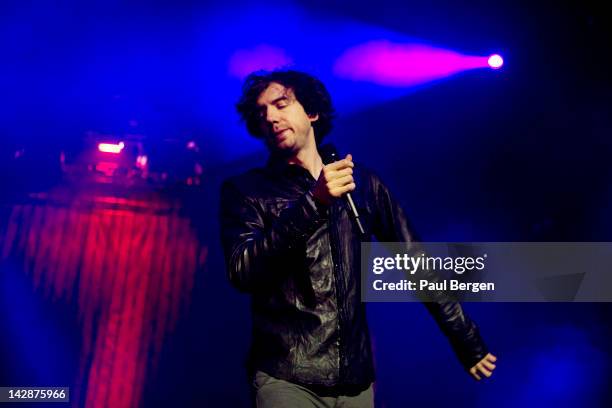 Gary Lightbody of Snow Patrol performs on stage at Ahoy, Rotterdam, Netherlands, 1st March 2012.