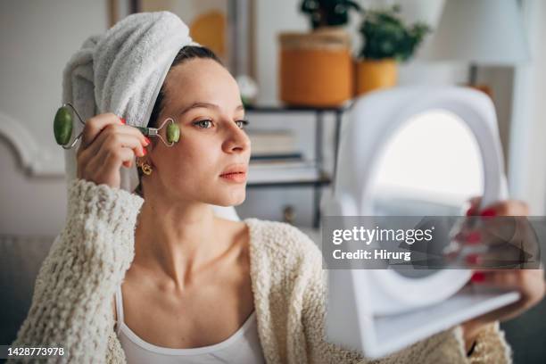 Daily Beauty Routine High-Res Stock Photo