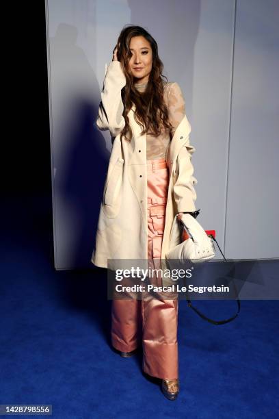 Ashley Park attends the Off-White Womenswear Spring/Summer 2023 show as part of Paris Fashion Week on September 29, 2022 in Paris, France.