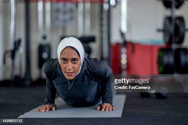 Muslim Woman Working Out
