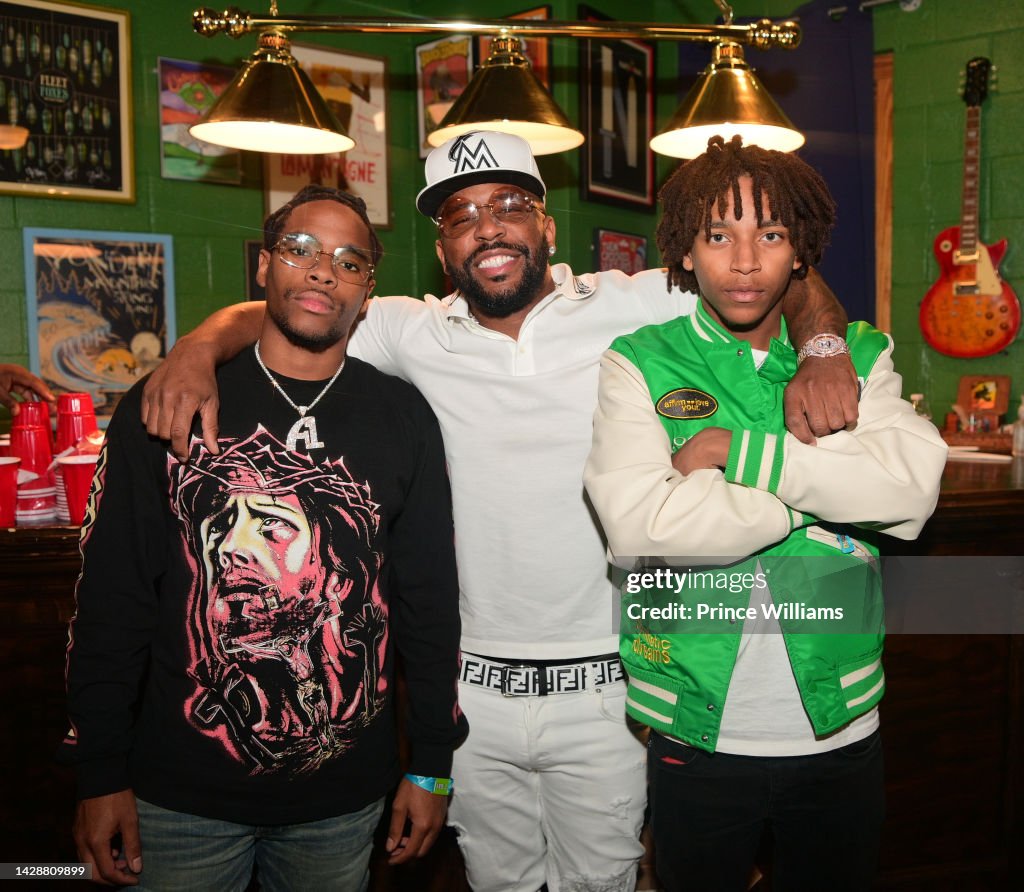 Ramone Hill, Rocko and Rodney Hill backstage during Rich Homie Quan
