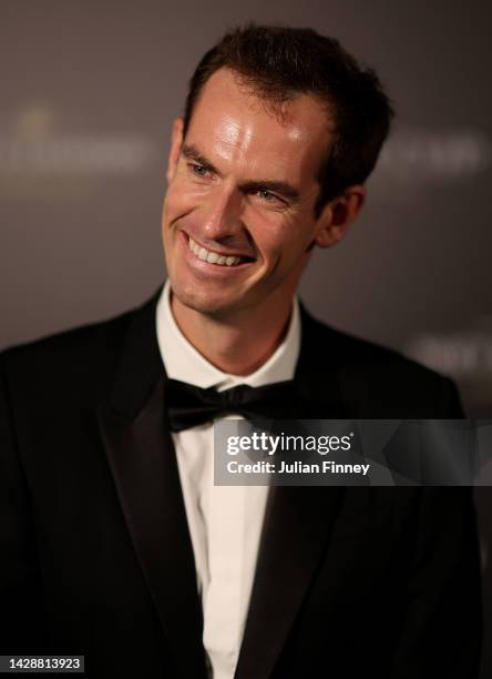 Andy Murray of Team Europe arrives at the Gala Dinner at Somerset House ahead of the Laver Cup at The O2 Arena on September 22, 2022 in London,...