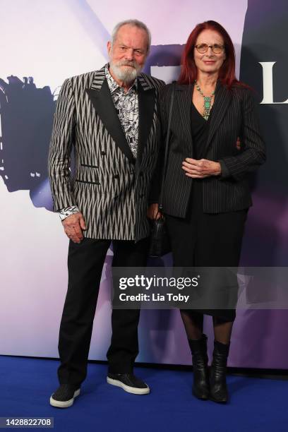 Terry Gilliam and Maggie Weston attend the BFI London Film Festival Luminous Gala at The Londoner Hotel on September 29, 2022 in London, England.