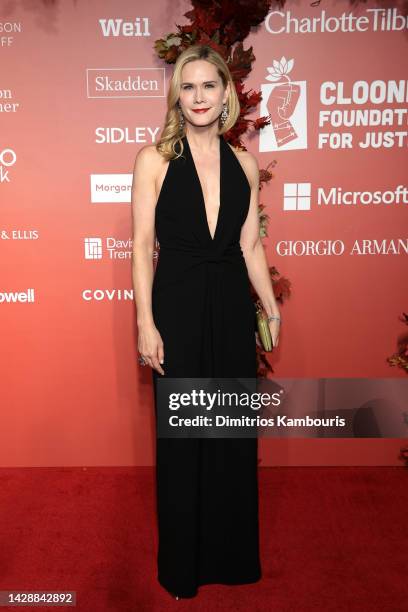 Stephanie March attends the Clooney Foundation For Justice Inaugural Albie Awards at New York Public Library on September 29, 2022 in New York City.