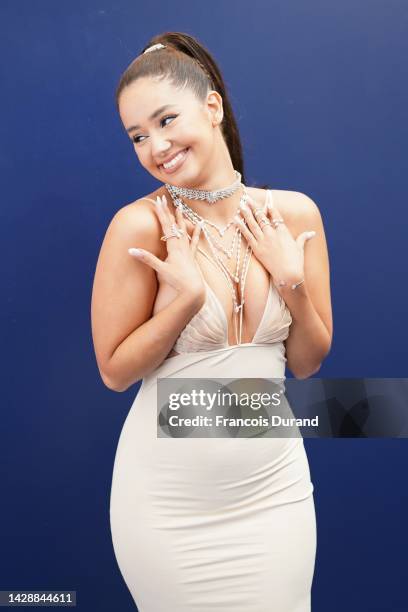 Léna Mahfouf attends the Messika Womenswear Spring/Summer 2023 show as part of Paris Fashion Week on September 29, 2022 in Paris, France.