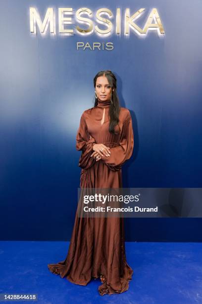 Jasmine Tookes attends the Messika Womenswear Spring/Summer 2023 show as part of Paris Fashion Week on September 29, 2022 in Paris, France.