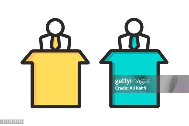 speaker icon - host microphone stock illustrations