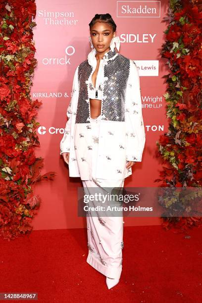 Lori Harvey attends the Clooney Foundation For Justice Inaugural Albie Awards at New York Public Library on September 29, 2022 in New York City.