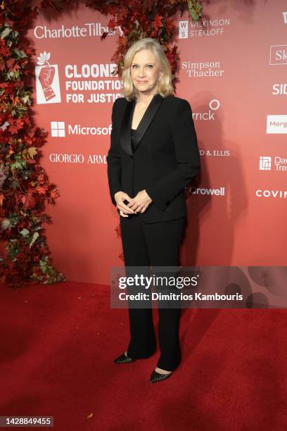 Diane Sawyer attends the Clooney Foundation For Justice Inaugural Albie Awards at New York Public Library on September 29, 2022 in New York City.