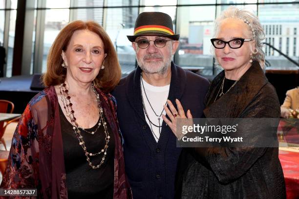 Renee Pappas, Bernie Taupin and Nancy Lee Andrews attends the opening of Western Edge: The Roots and Reverberations of Los Angeles Country-Rock at...