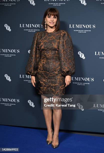 Charlotte Rileyattends the BFI London Film Festival Luminous Gala at The Londoner Hotel on September 29, 2022 in London, England.