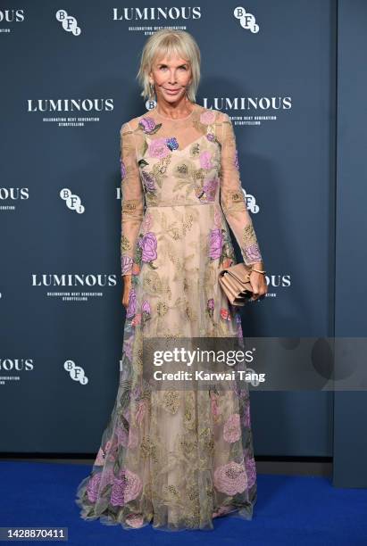 Trudie Styler attends the BFI London Film Festival Luminous Gala at The Londoner Hotel on September 29, 2022 in London, England.