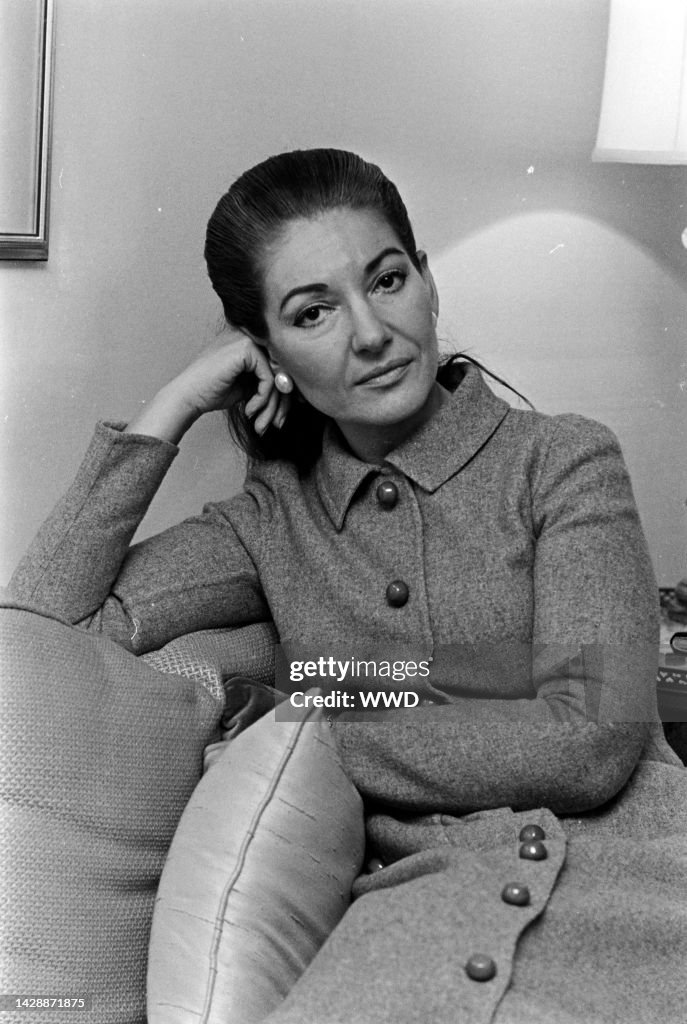 Opera singer Maria Callas poses for portraits during an interview on ...