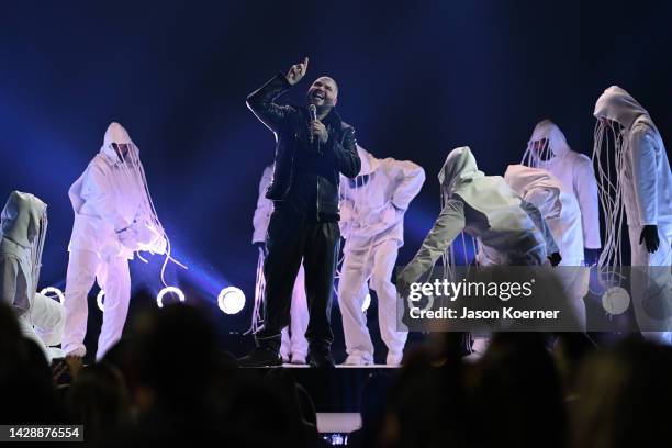 Farruko performs onstage during the 2022 Billboard Latin Music Awards at Watsco Center on September 29, 2022 in Coral Gables, Florida.