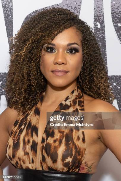 Alysha Deslorieux attends the red carpet for 'Drag: The Musical' at The Bourbon Room on September 29, 2022 in Hollywood, California.