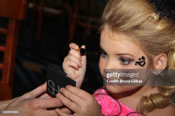 Eden Wood promotes Logo's "Eden's World" as she visits Planet Hollywood Times Square on April 13, 2012 in New York City.