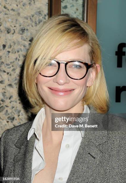 Cast member and Co-artistic director of the Sydney Theatre Company Cate Blanchett attends an after party celebrating the press night performance of...