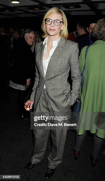 Cast member and Co-artistic director of the Sydney Theatre Company Cate Blanchett attends an after party celebrating the press night performance of...