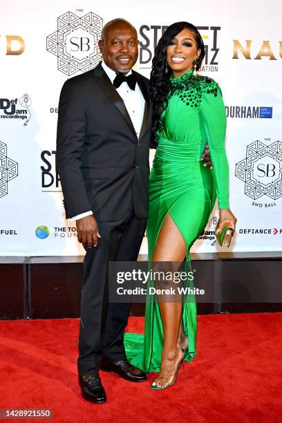 Simon Guobadia and Porsha Williams attend Jay "Jeezy" Jenkins' 2nd Annual Sno Ball Gala at Flourish Atlanta on September 29, 2022 in Atlanta, Georgia.