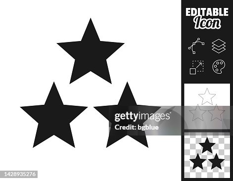 Three stars. Icon for design. Easily editable Three stars. Icon for design. Easily editable