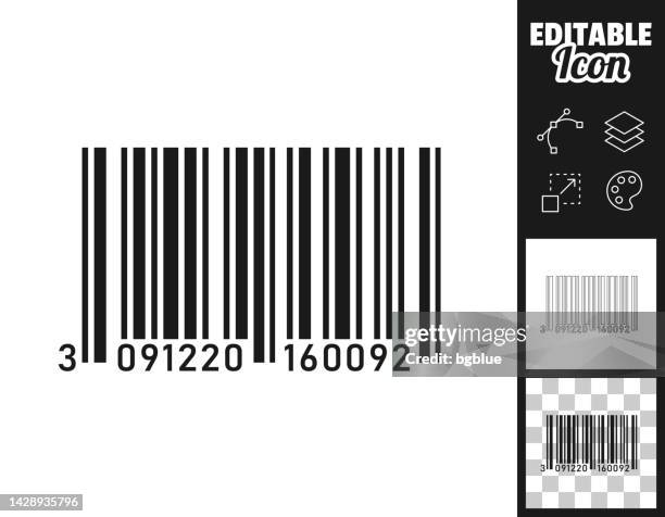 barcode. icon for design. easily editable - blank bar code stock illustrations