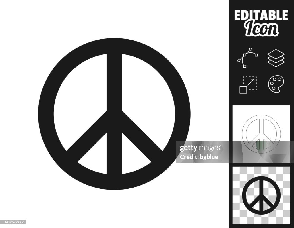 Peace. Icon for design. Easily editable