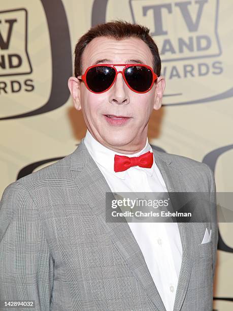 Pee-wee's Playhouse" Pop Culture Award winner Paul Reubens attends the 10th Annual TV Land Awards at the Lexington Avenue Armory on April 14, 2012 in...