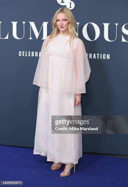 Morfydd Clark attends the BFI London Film Festival Luminous Gala at The Londoner Hotel on September 29, 2022 in London, England.