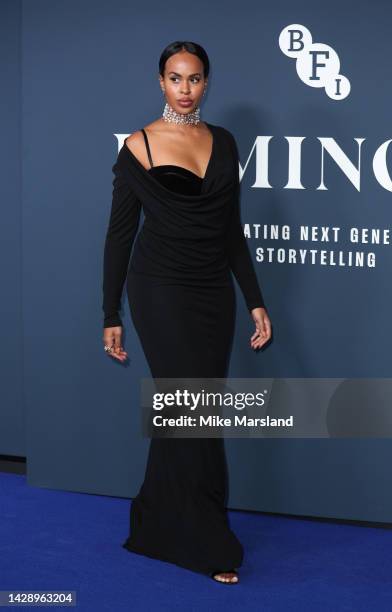 Sabrina Elba attends the BFI London Film Festival Luminous Gala at The Londoner Hotel on September 29, 2022 in London, England.