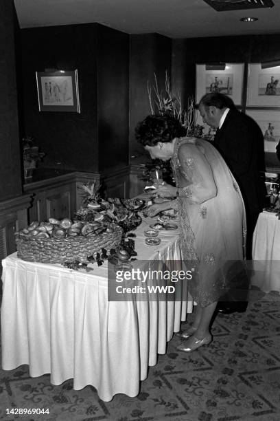 Jean Stapleton and William H. Putch attend a party at the Ritz-Carlton Hotel in Washington, D.C., on December 5, 1982.