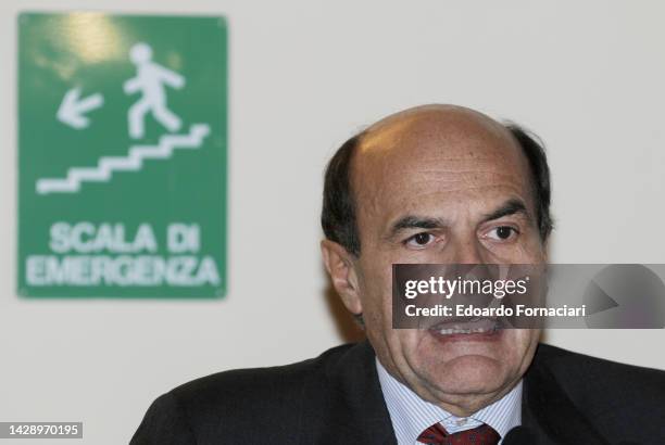 Pier Luigi Bersani, member of italian chamber of deputies at Castello di Felino , November 22, 2008.