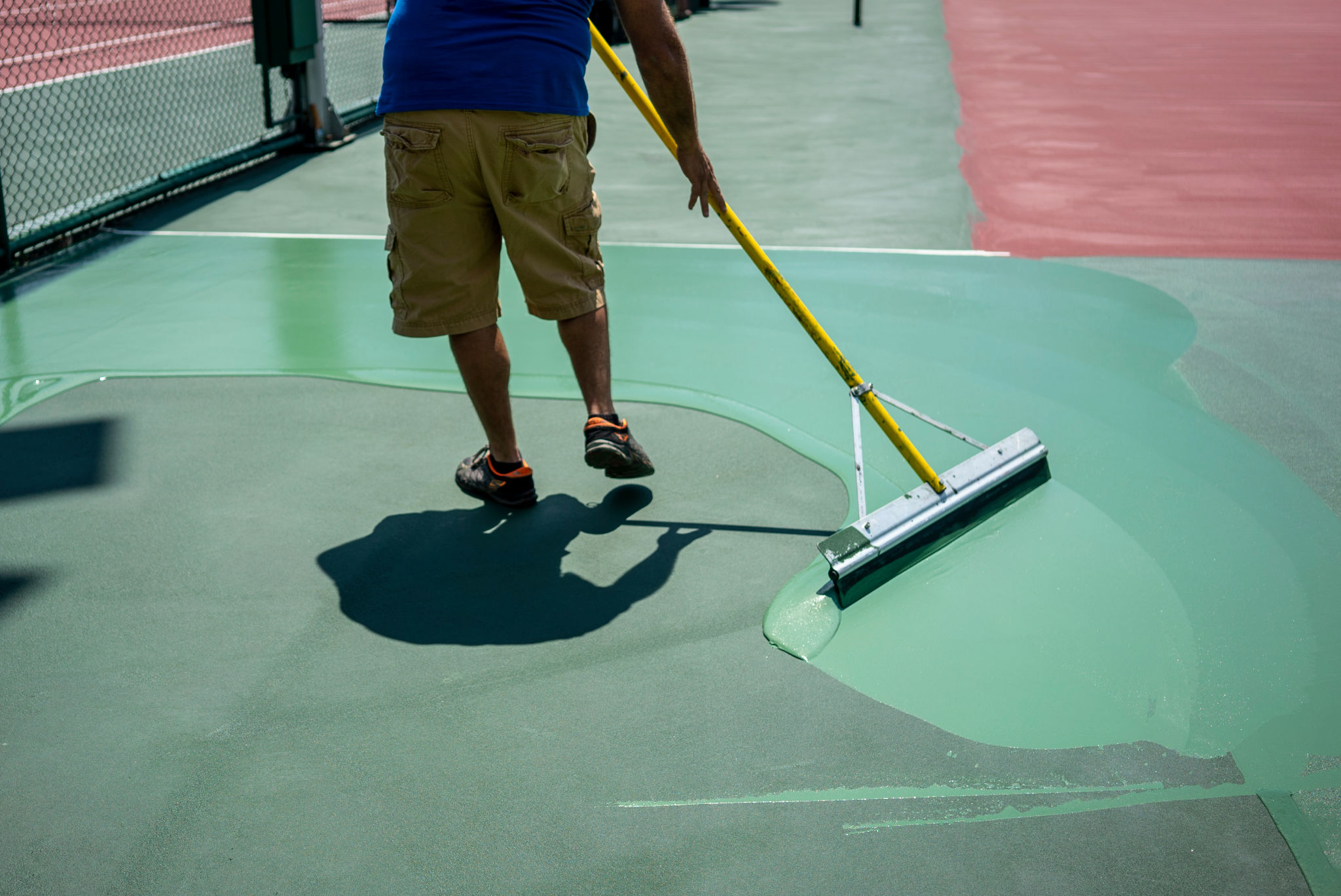 tennis court renovation
